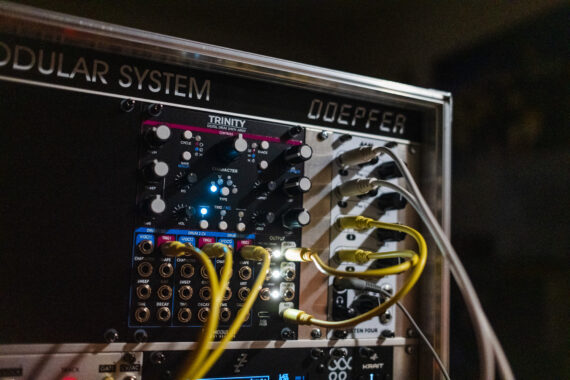 Modular Synthesizer with Patch Cables